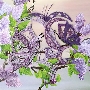 Schmetterlinge - Klöppelarbeit/ Malerei Liliana Ullmann