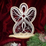 Kombi-Angebot Fensterbild Engel + Holzrahmen stehend