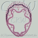 Osterei - Idrija Spitze + Mailänder Spitze