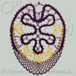 Osterei - Idrija Spitze + Mailänder Spitze